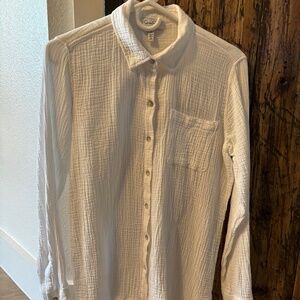 Jessica Simpson White Button Down